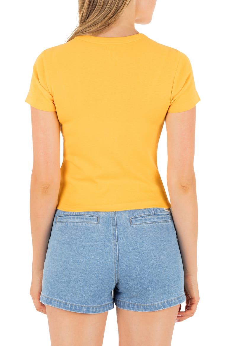 Poppy Cotton Graphic Baby Tee, Alternate, color, MARIGOLD