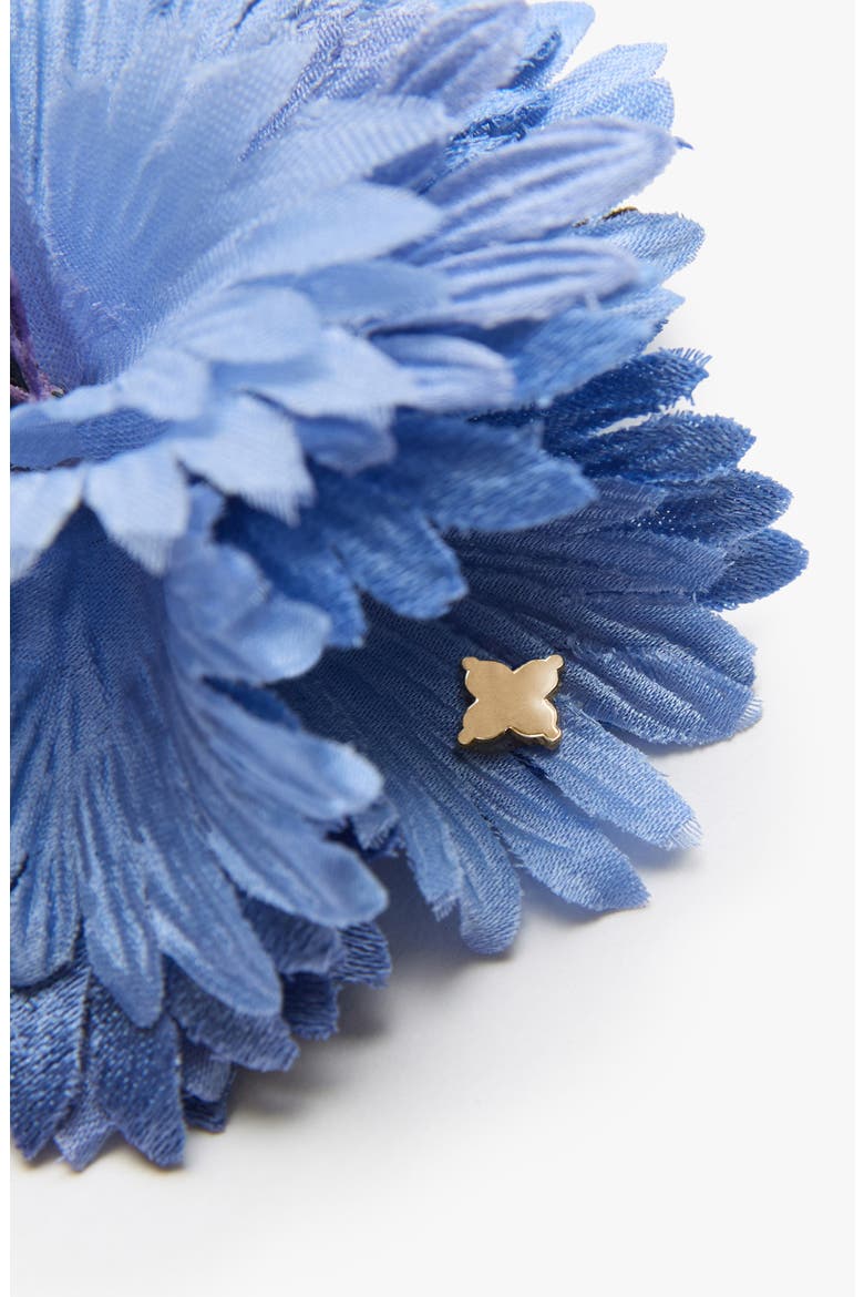 The Blue Cornflower Floral Brooch, Alternate, color, Blue