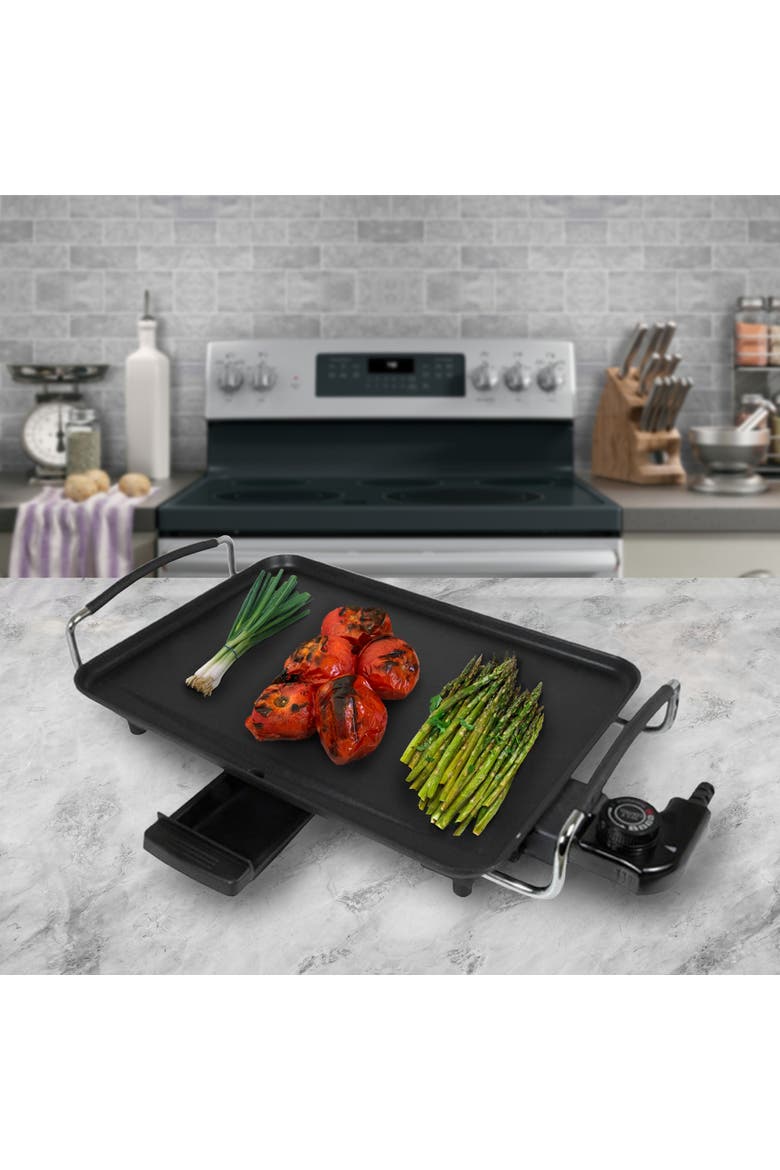 Non-Stick Electric Griddle, Alternate, color, Black