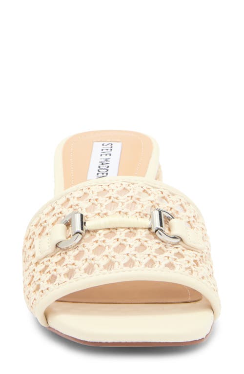 Steve Madden Splendid Bit Slide Sandal In Bone