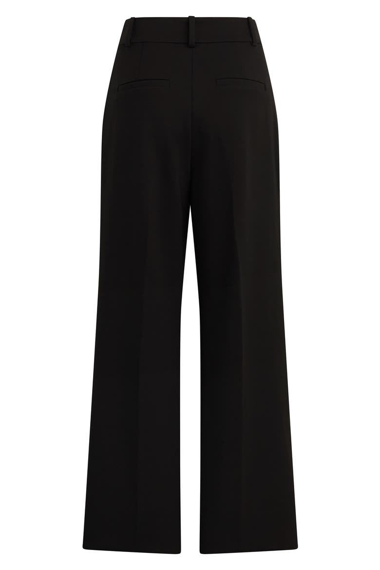 The Anywhere Favorite Pant Pleated Wide Leg Pants, Alternate, color, BLACK