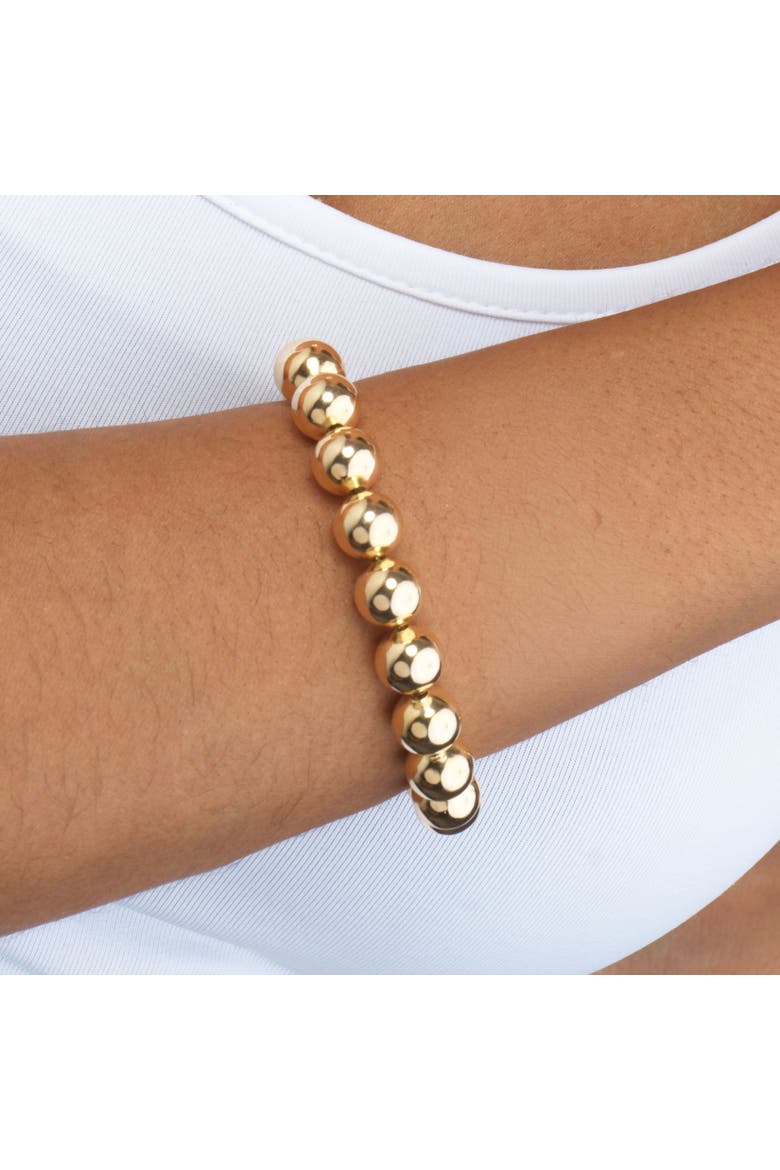Jumbo Ball Bead Bracelet, Alternate, color, Gold Plated Sterling Silver