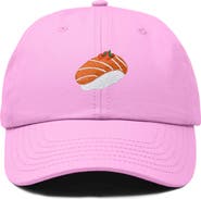 Dalix Salmon Sushi Embroidered Dad Cap