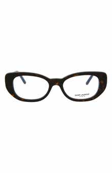Saint Laurent 53mm Oval Optical Glasses