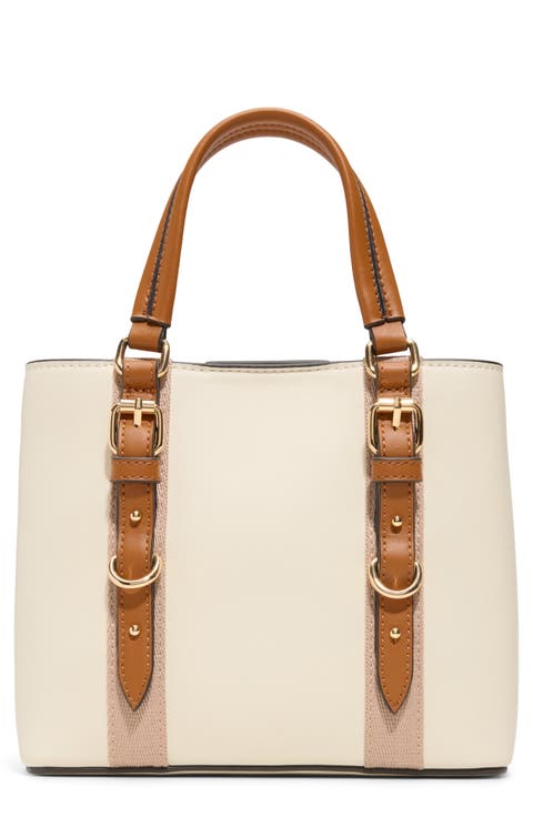Maleah Faux Leather Satchel