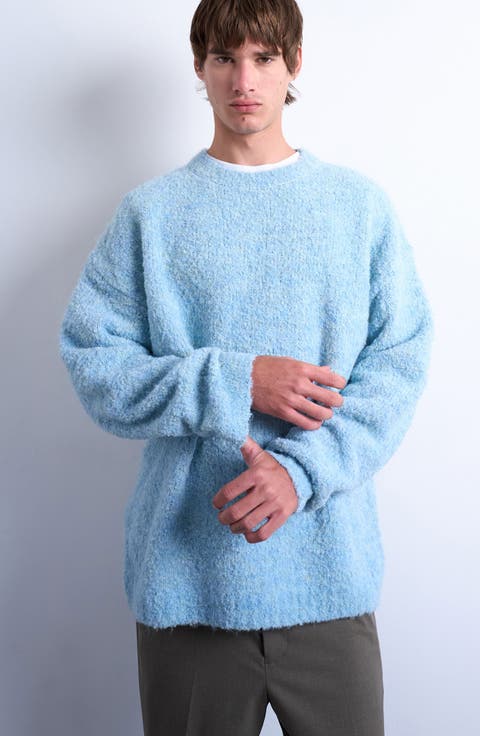 Relaxed Fit Bouclé Sweater
