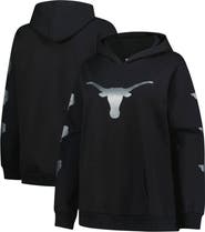 FANATICS Women's Fanatics Black Texas Longhorns Plus Size Sleeve Hit Pullover Hoodie