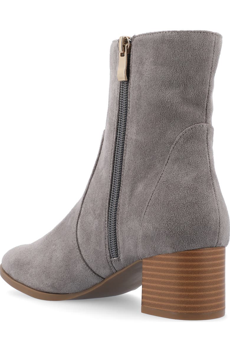 Journee Collection Hayven Block Heel Bootie, Alternate, color, Grey