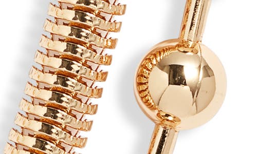 Open Edit Set Of 2 Snake & Ball Chain Necklaces In Gold