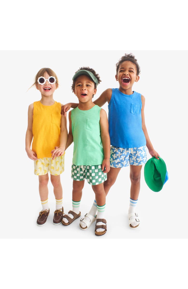 Primary Kids Park Short In Banana Bunch, Alternate, color, Light Banana Bananas