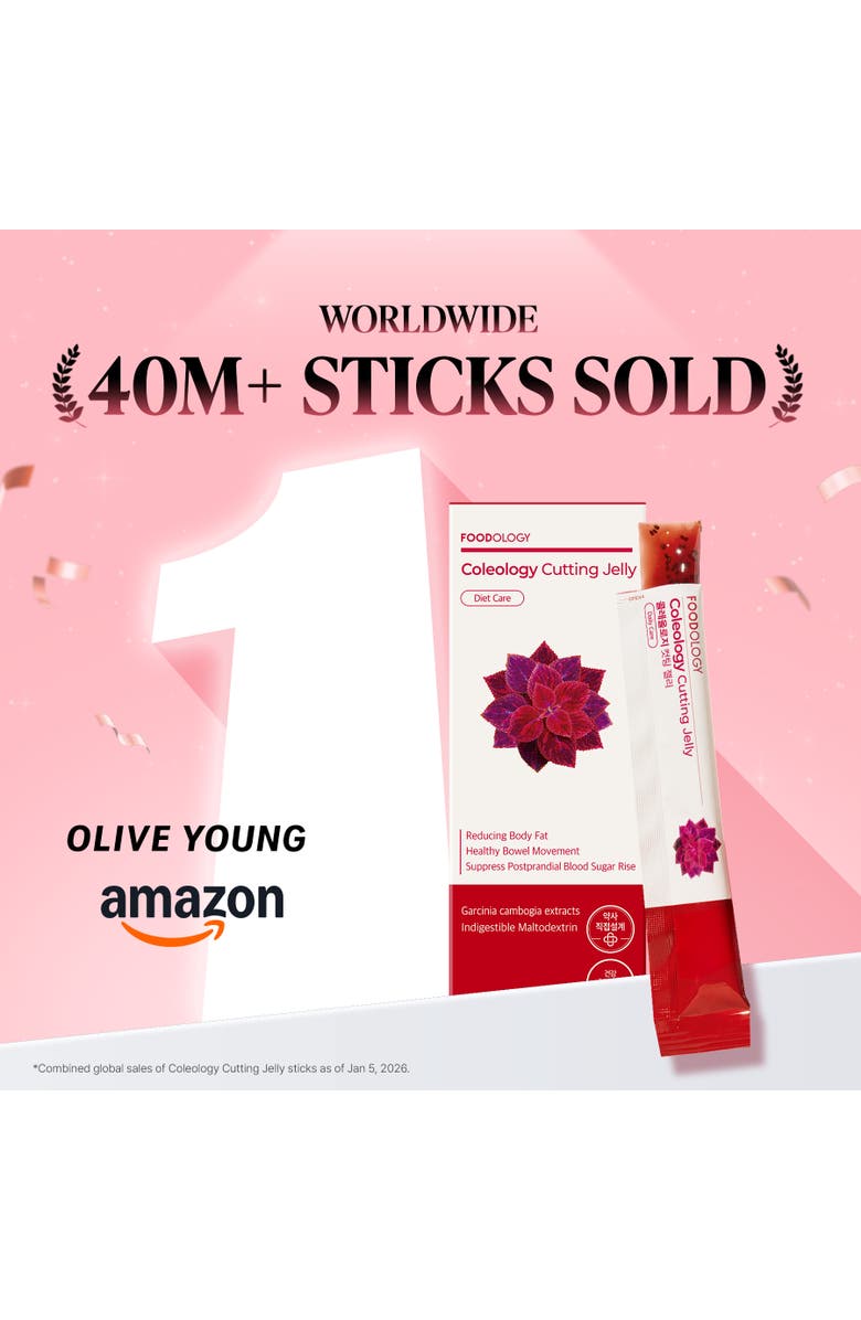 Foodology Coleology Cutting Jelly 10 sticks, Alternate, color, Red