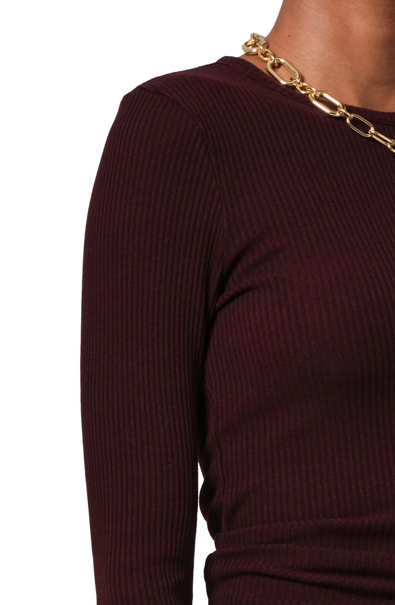 Citizens of Humanity Fellina Rib One-Sleeve Sweater, Alternate, color,