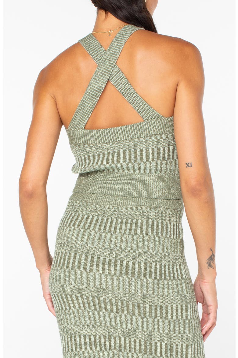 Gemma Halter Sweater Tank, Alternate, color, CAMEO GREEN