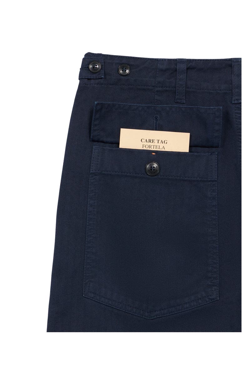 Newfatigue Herringbone Cotton Fatigue Trousers, Alternate, color, BLUE