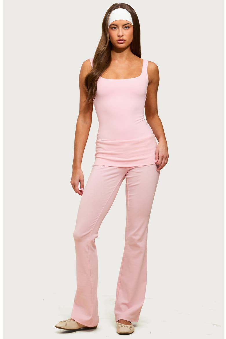Liona Square Neck Bodysuit, Alternate, color, PINK