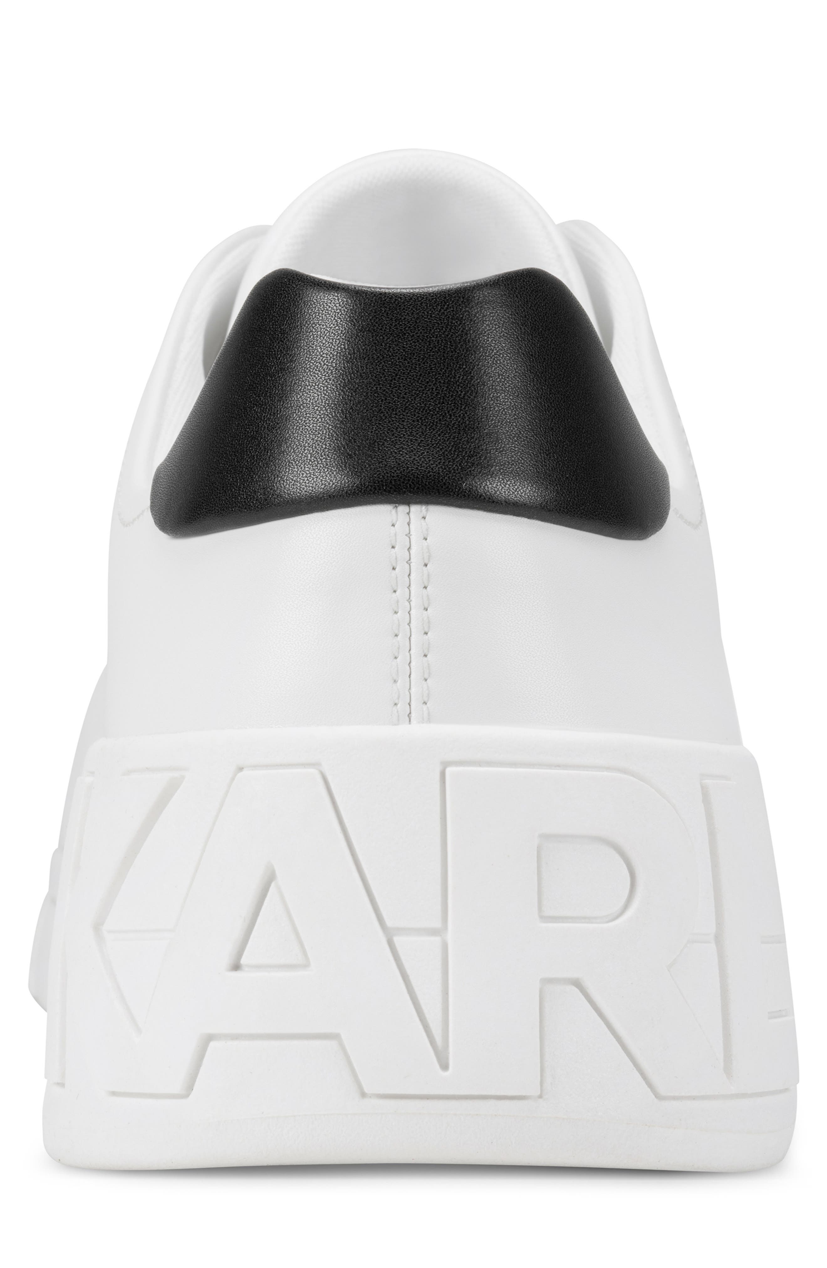 Paneled Court Sneaker, Alternate, color, WHITE
