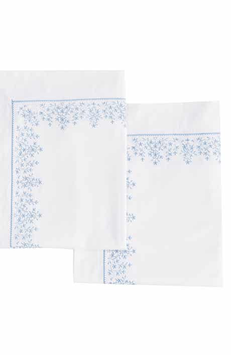 MELANGE HOME Embroidered 2-Pack Euro Shams