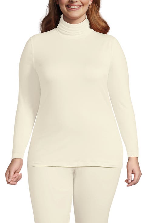 Plus Size Baselayer Cozy Thermaskin Turtleneck Top