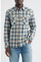 selected Tan/ Blue Plaid