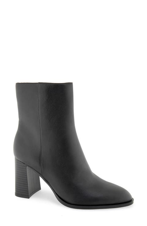 Weyton Croc Embossed Faux Leather Bootie