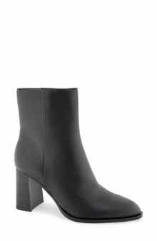 Weyton Croc Embossed Faux Leather Bootie