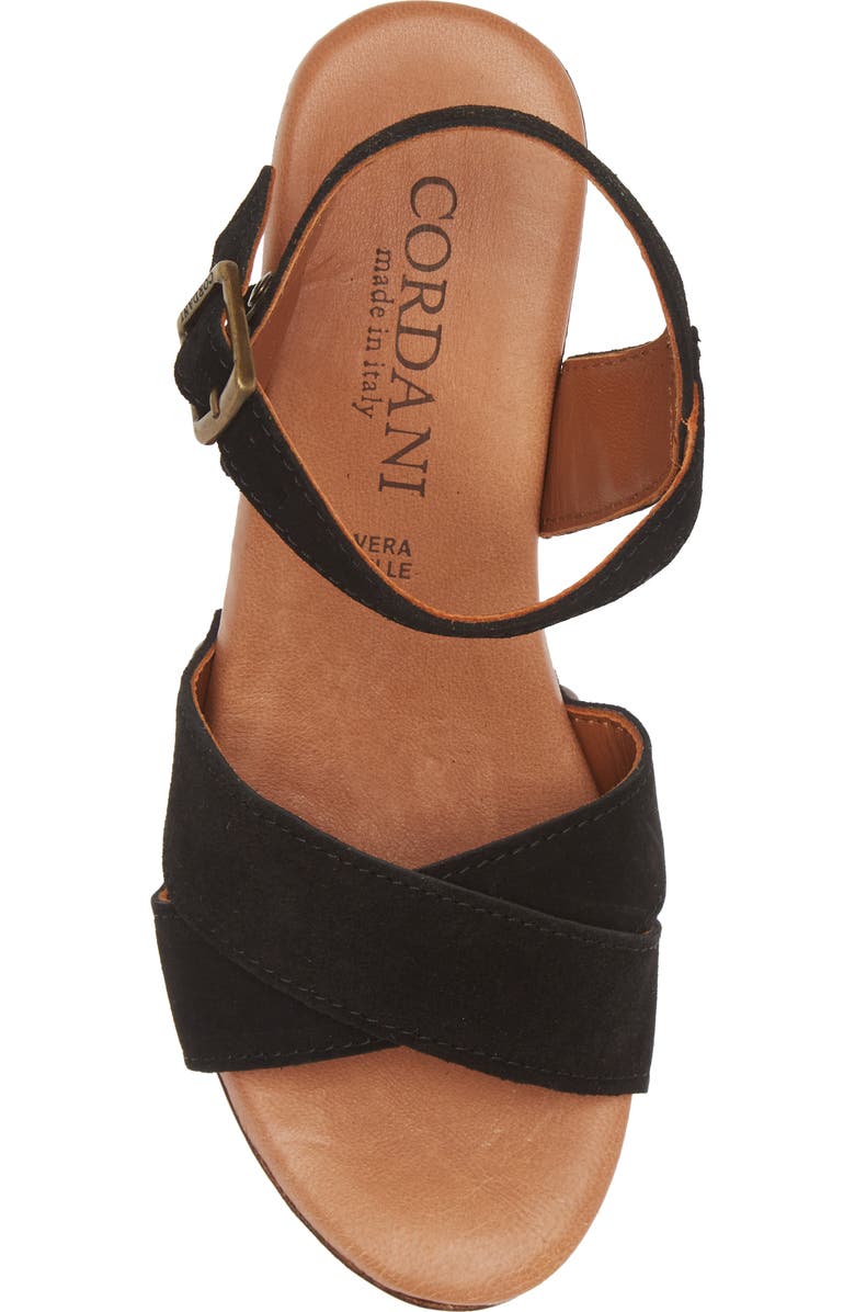 Cordani Wallis Platform Crisscross Sandal, Alternate, color,