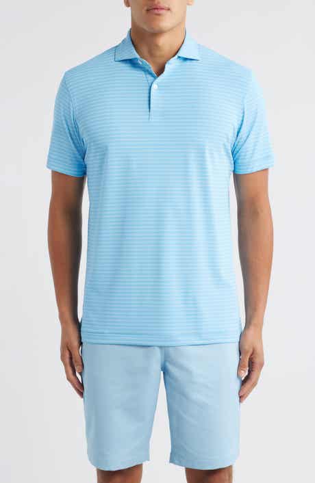 Peter Millar Bridge Stripe Performance Jersey Polo