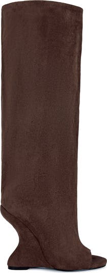 Vincent Knee High Open Toe Boot