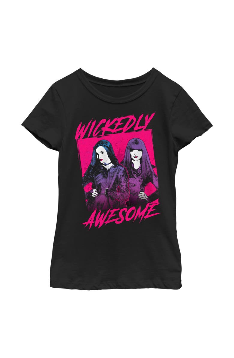 Descendants 2 Girl's Descendants 2 Wickedly Awesome Graphic T-Shirt, Main, color, Black