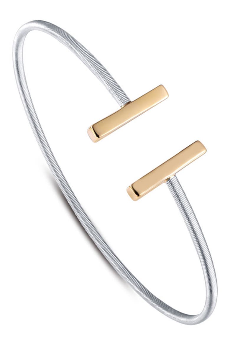Simulated Diamond Cuff, Main, color, WHITE