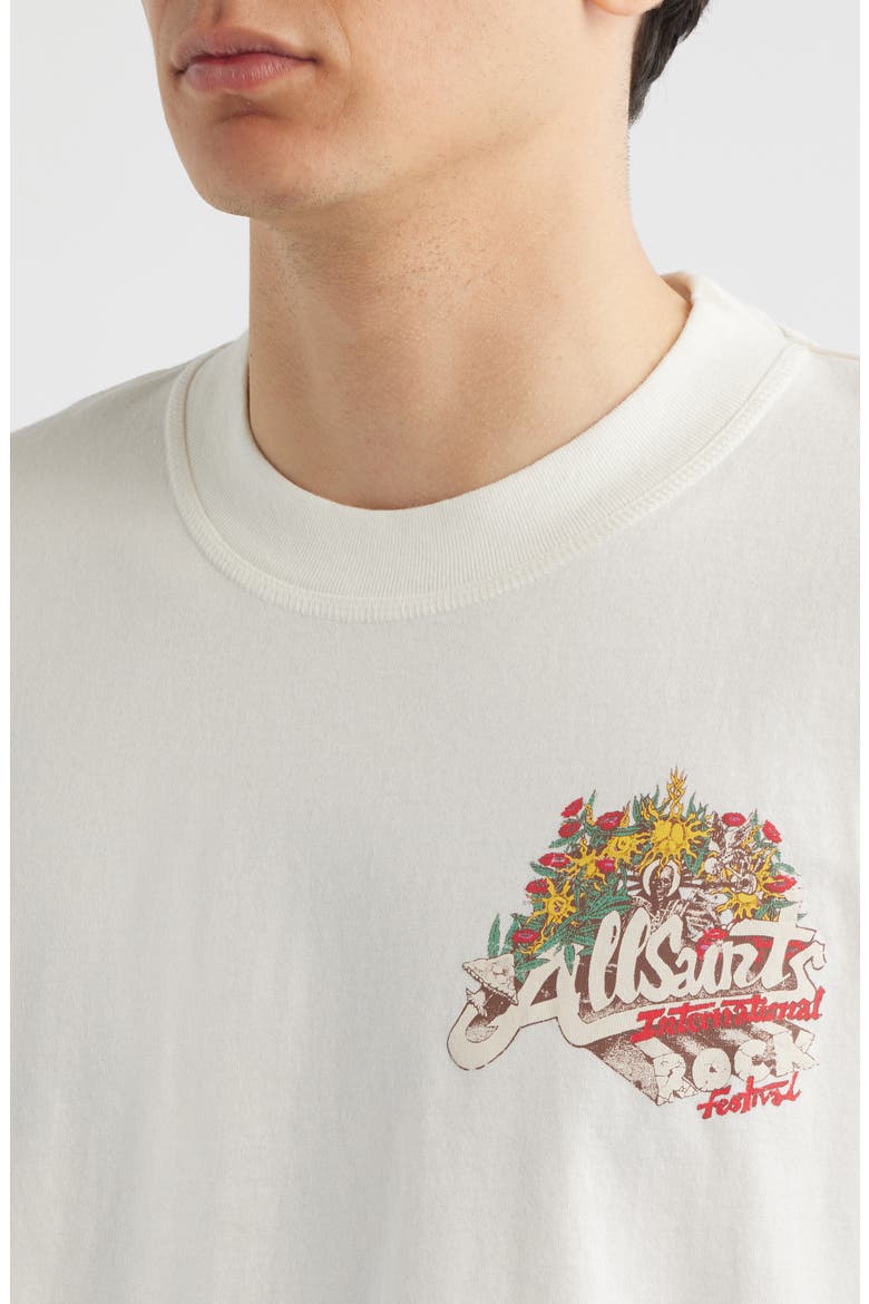 Roque International Rock Festival Cotton Graphic T-Shirt, Alternate, color, CHALK WHITE