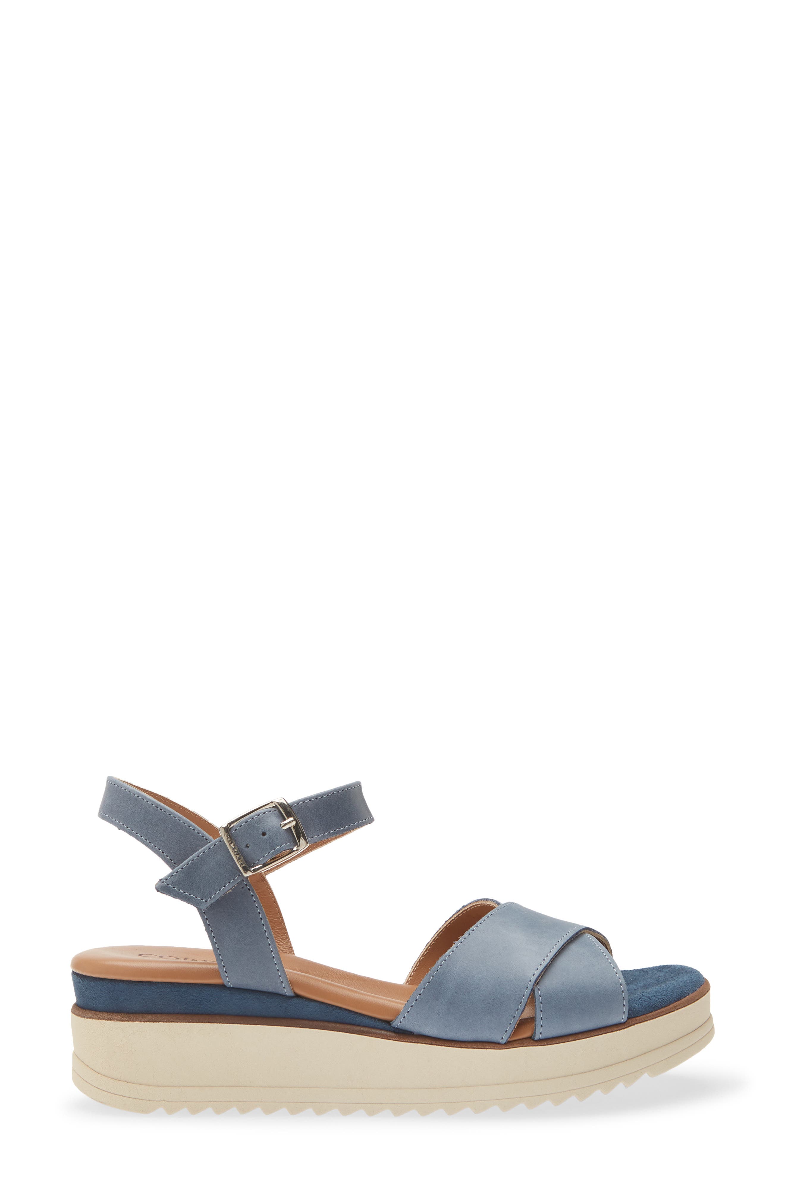 Arius Sandal, Alternate, color, BLUE LEATHER