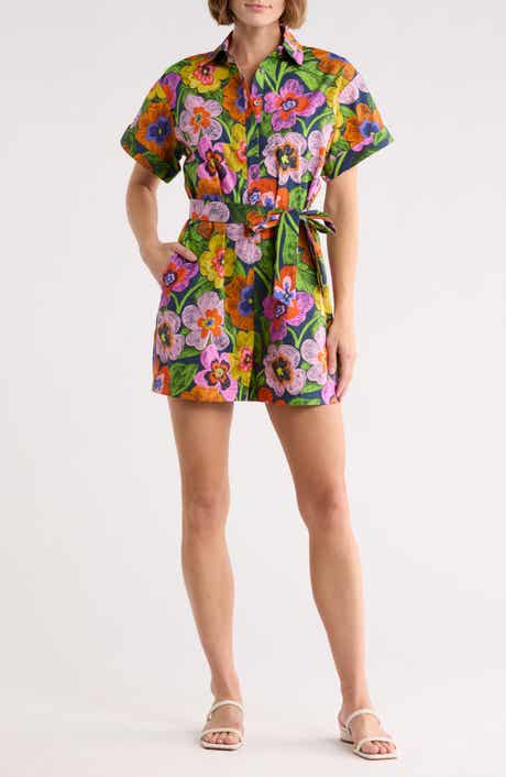 FRNCH Eva Tie Waist Romper