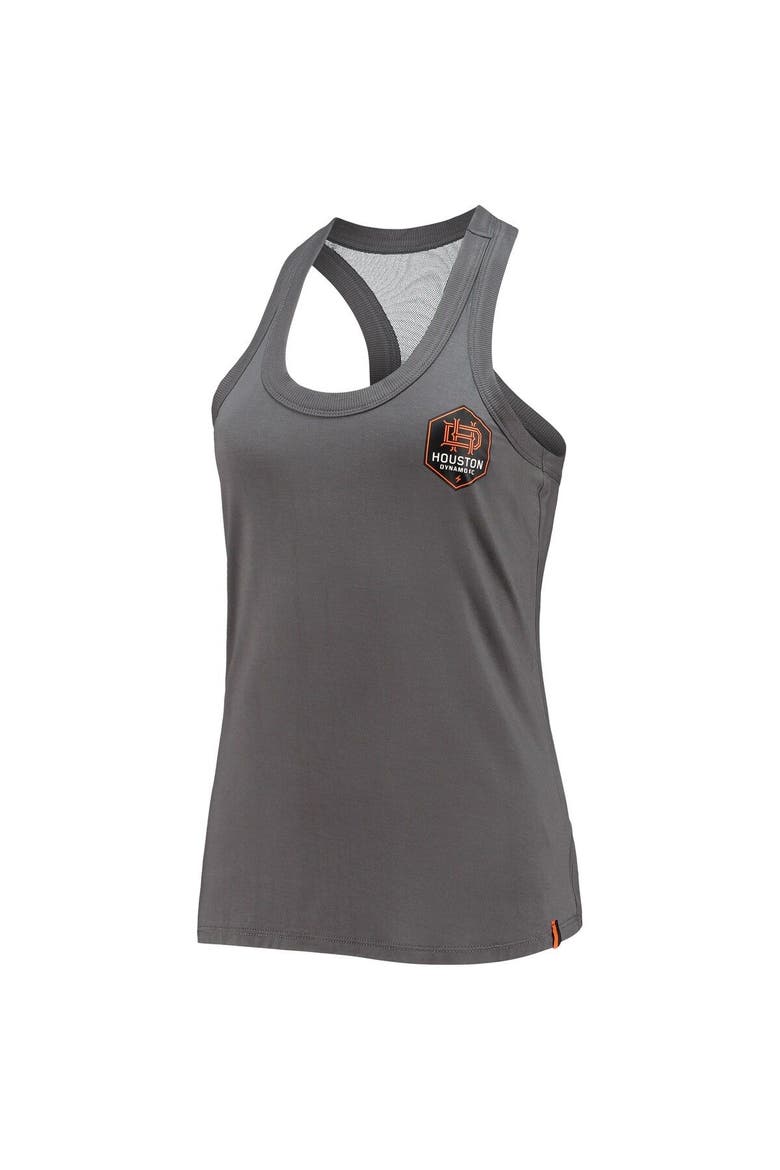 Women's The Wild Collective Gray Houston Dynamo FC Athleisure Tank Top, Alternate, color, Gray