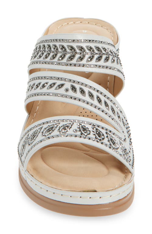 Extreme By Eddie Marc Embellished Wedge Sandal
