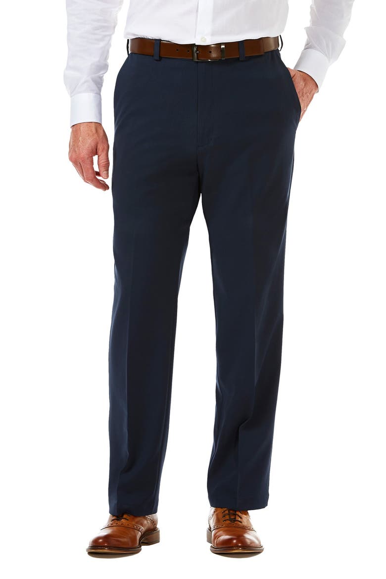 Cool 18® PRO Classic Fit Flat Front Pant, Main, color, NAVY