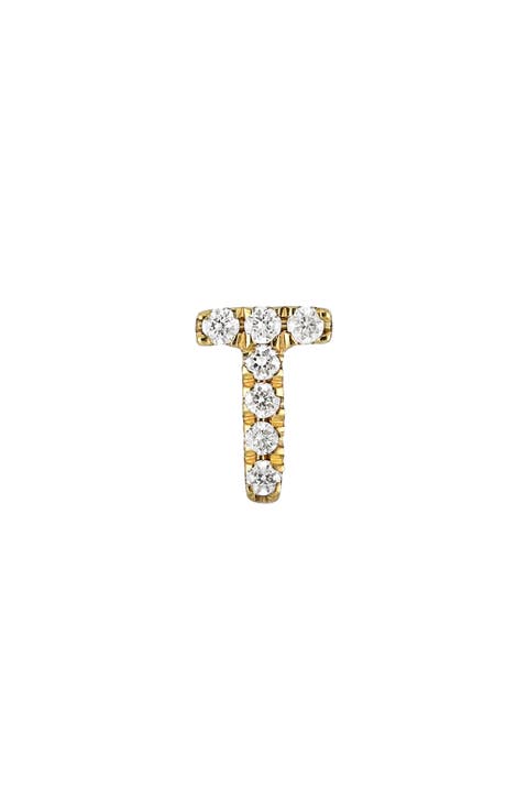 Icon Diamond Initial Single Stud Earring (Nordstrom Exclusive)