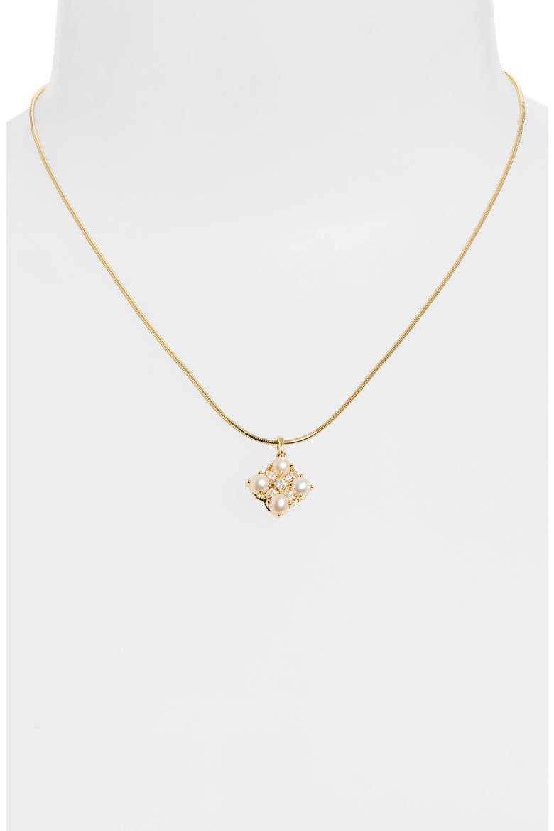 Dira Cultured Freshwater Pearl pendant Necklace, Alternate, color, GOLD FRESHWATER PEARL