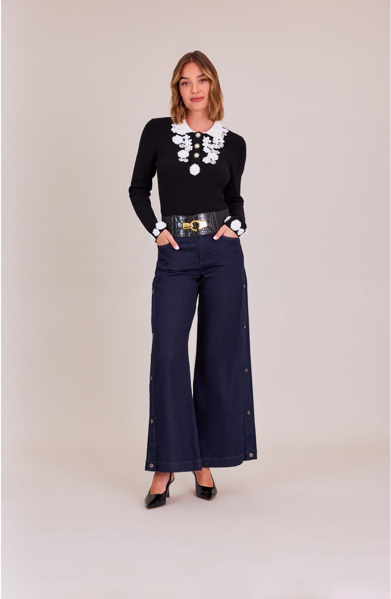 Anne Fontaine Sweetie Top, Alternate, color, Black