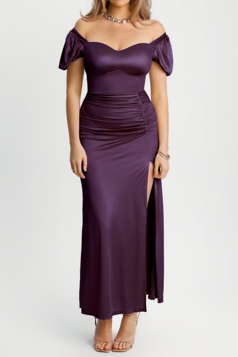 Shapewear Square Neck Slimming Sculpting Maxi Dress with Sleeves