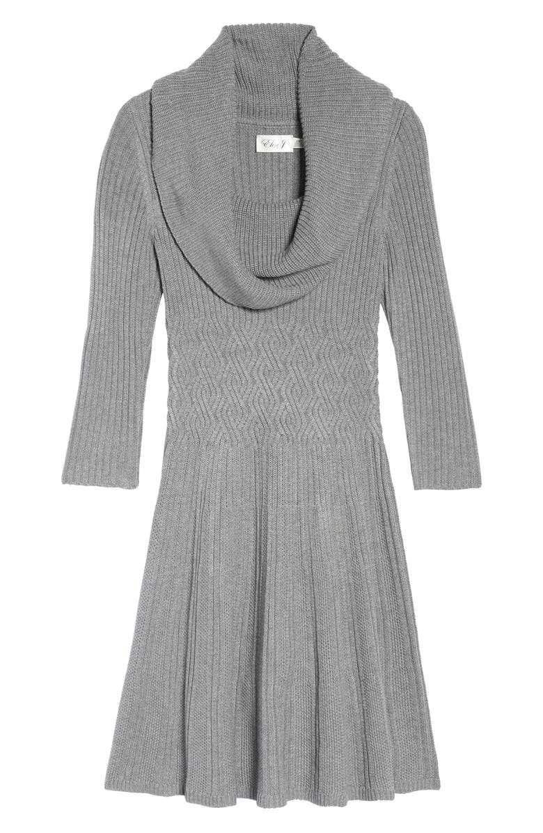 Eliza J Cowl Neck Sweater Dress, Alternate, color,
