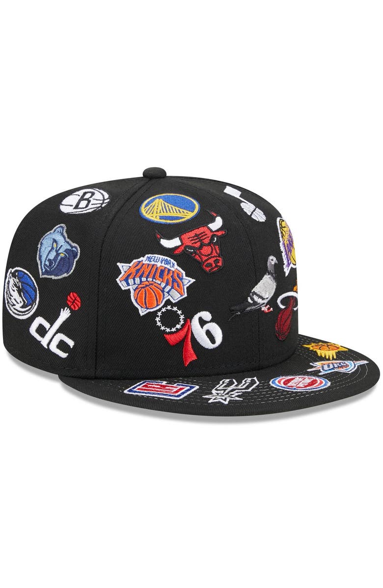 New Era x Staple Men's New Era Black NBA x Staple 59FIFTY Fitted Hat, Alternate, color, 