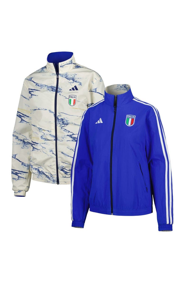 adidas Women's adidas Blue Italy National Team Anthem Reversible Full-Zip Jacket, Main, color,