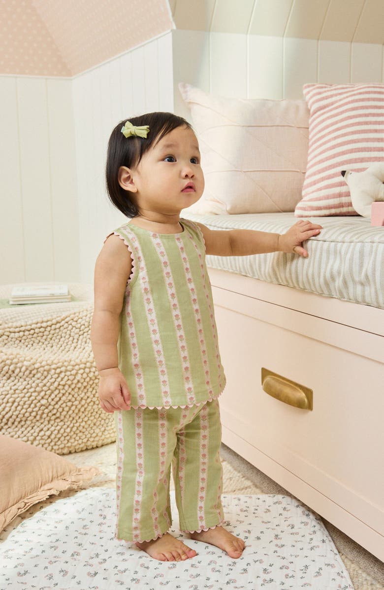 NEXT Kids' Floral Tank & Pants Set, Alternate, color, Green