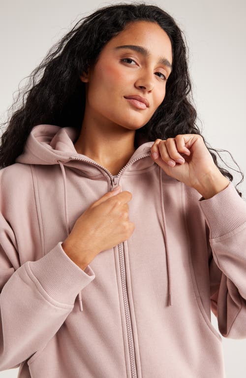 Zella Ultracozy Cloud Fleece Full Zip Hoodie In Pink