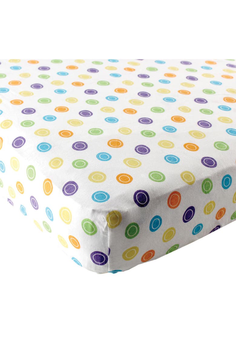 Universal Snug Playard Bedding, Main, color, Yellow Geometric