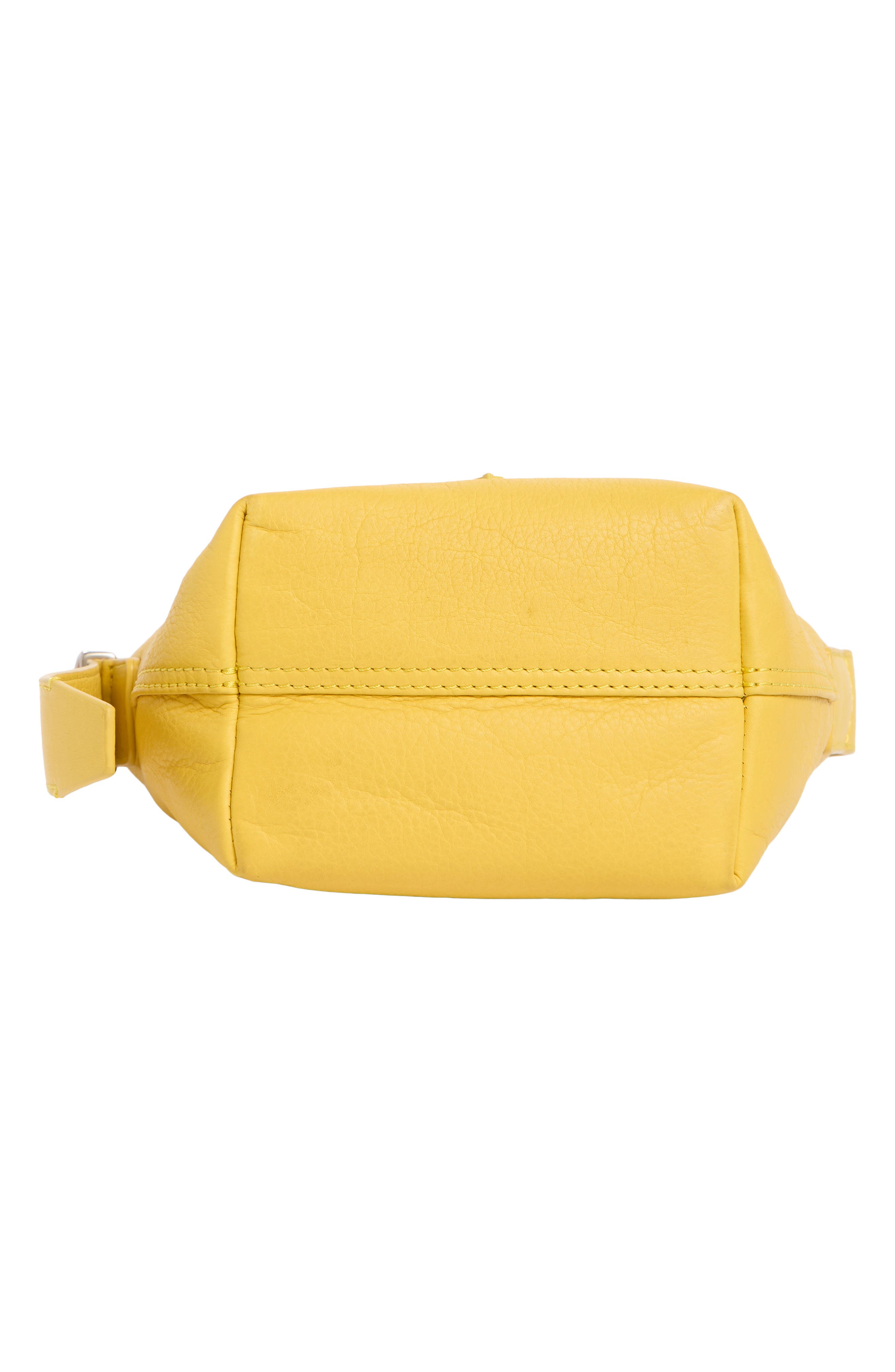 Jayden Leather Bucket Crossbody Bag, Alternate, color, DIJON