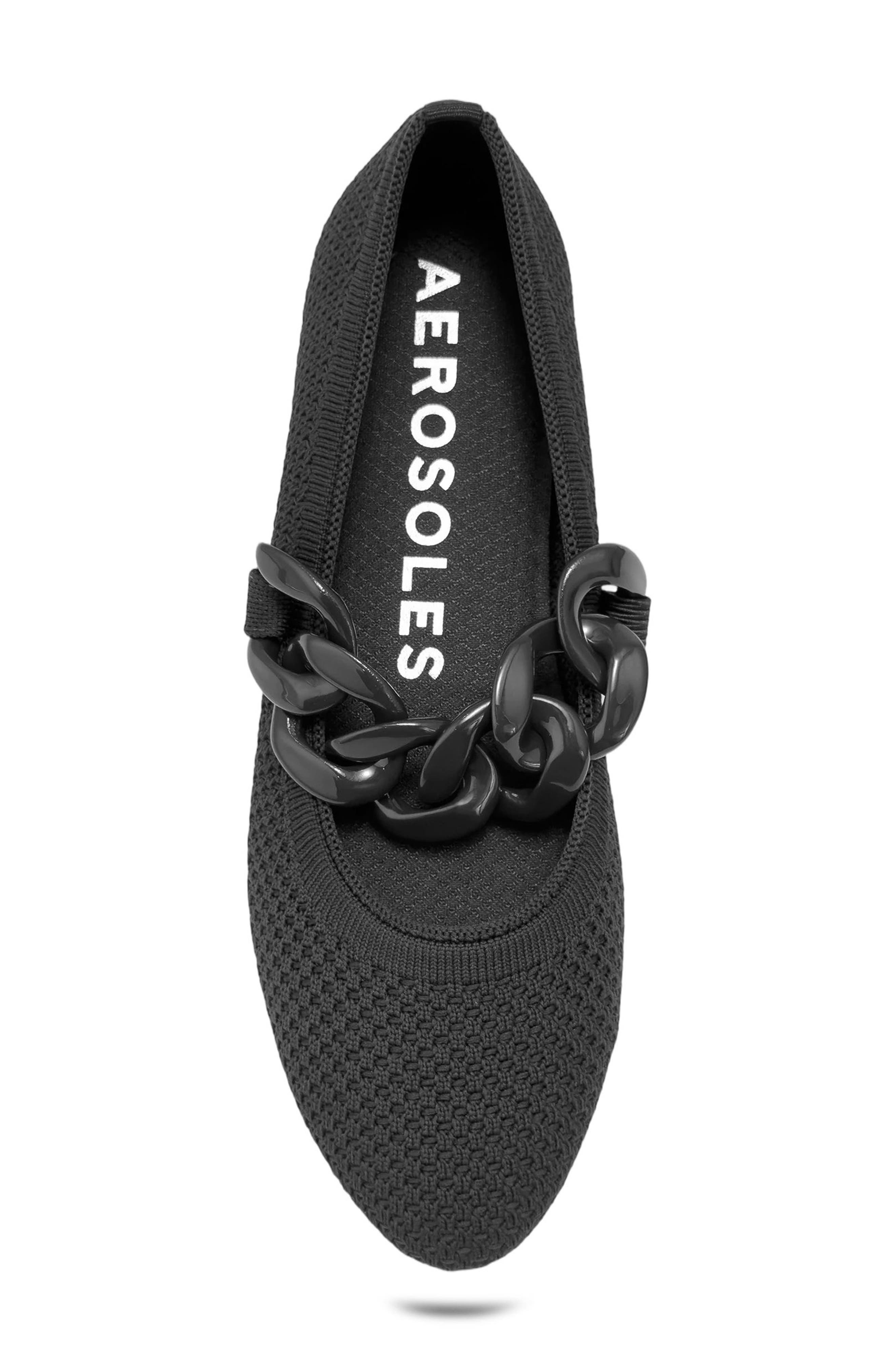 Aerosoles Alanisette Knit Flat, Alternate, color, Black