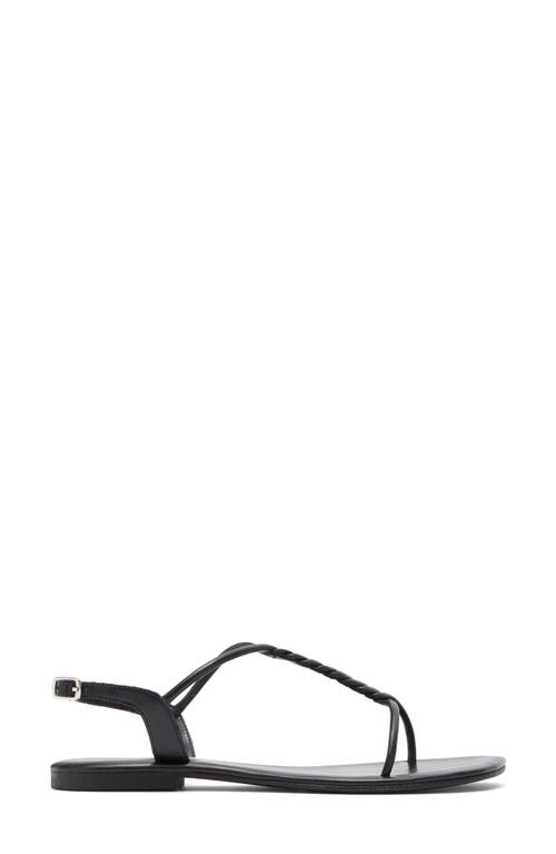 Jeffrey Campbell Roped In Flat Sandal In Black
