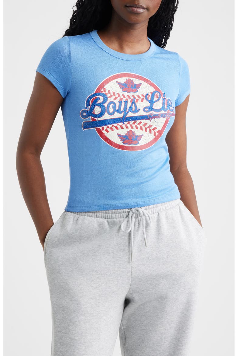 Sporting Blues Graphic Baby T-Shirt, Main, color, BLUE